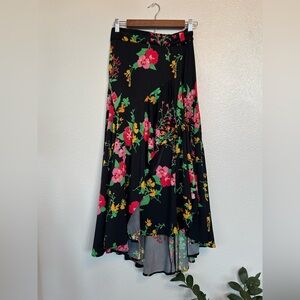 Cabi floral wrap skirt